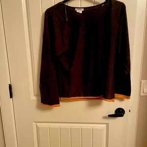 Brown and yellow top